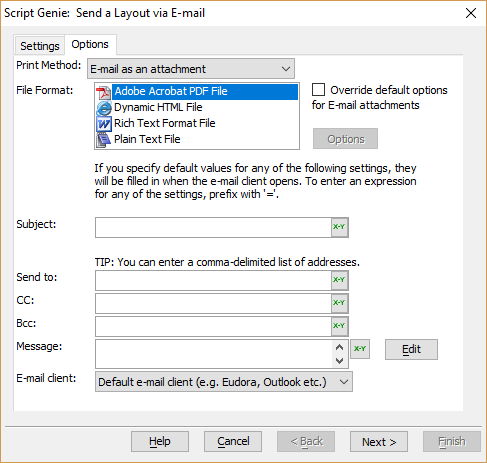 Send Layout Via Email2